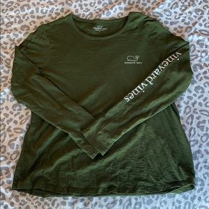 Vineyard Vines Long Sleeve Whale Print Tee